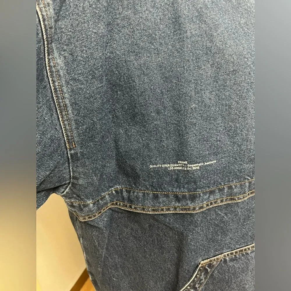 Frame NWT denim windbreaker anorak jacket